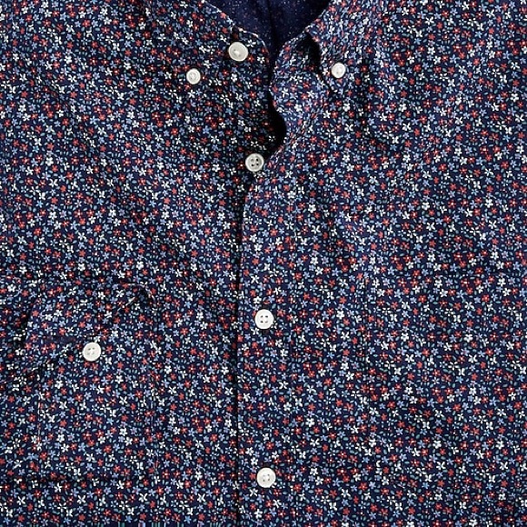 Slim Untucked Stretch Wash Cotton Poplin Shirt - Picture 4 of 5